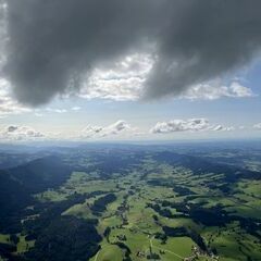 Verortung via Georeferenzierung der Kamera: Aufgenommen in der Nähe von Oberallgäu, Deutschland in 1800 Meter